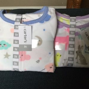 Carters fleece onesie pjs 5T
